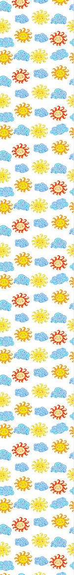 patterned-wallpaper-suns-and-clouds