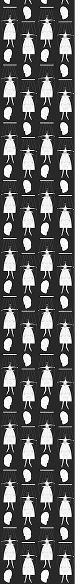patterned-wallpaper-masquerade-in-black-and-white