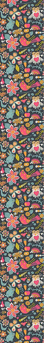 patterned-wallpaper-love-parade-in-the-magic-forest