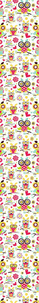 patterned-wallpaper-owl-family