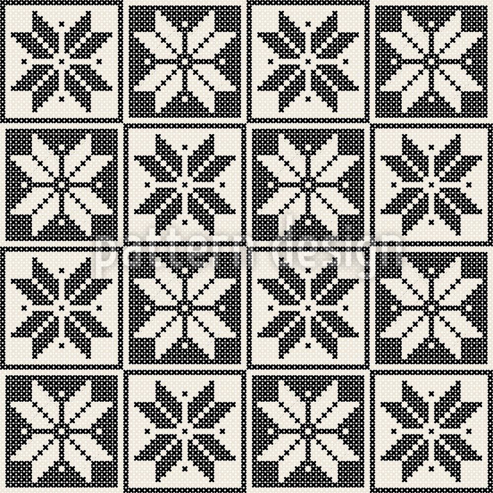 patterned-wallpaper-knitted-stars