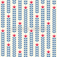 patterned-wallpaper-rows-of-flowers