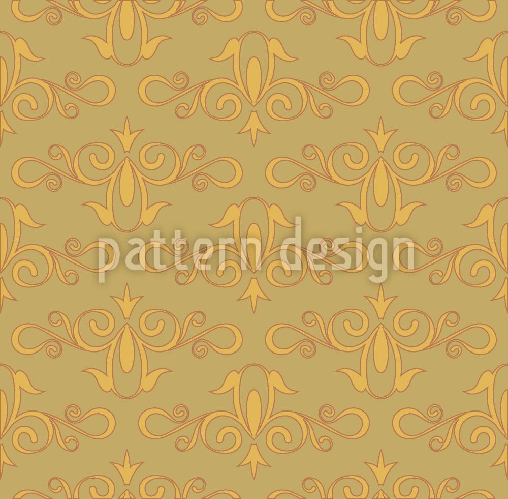 patterned-wallpaper-cinderella-gold