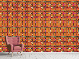 patterned-wallpaper-golden-fantasy-garden