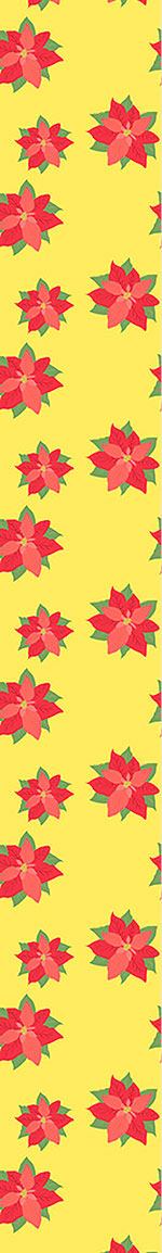 patterned-wallpaper-poinsettia-in-bloom