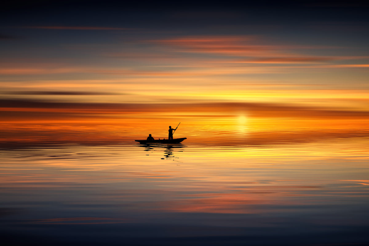 photo-wallpaper-boat-in-the-golden-light