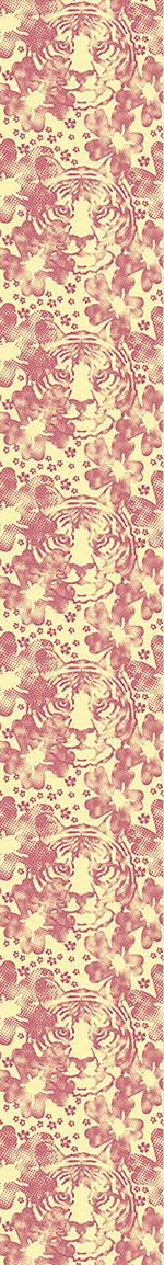 patterned-wallpaper-the-tiger-in-the-flower-garden