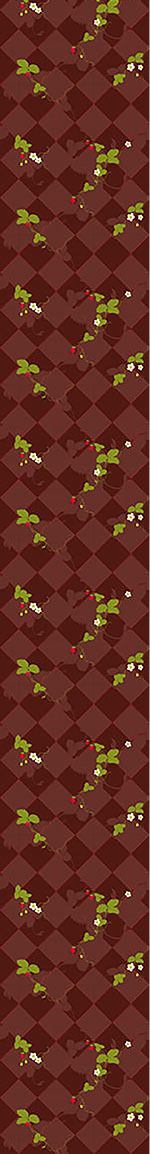 patterned-wallpaper-wood-strawberries