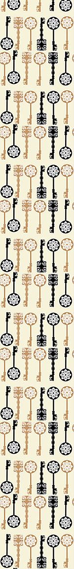 patterned-wallpaper-filigree-keys