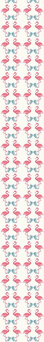 patterned-wallpaper-flamingo-dance