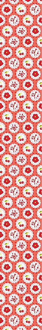 patterned-wallpaper-grannys-cherry-garden-red