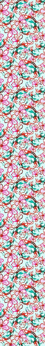 patterned-wallpaper-koi-in-a-sea-of-flowers