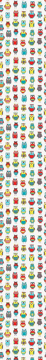 patterned-wallpaper-cartoon-owl-friends