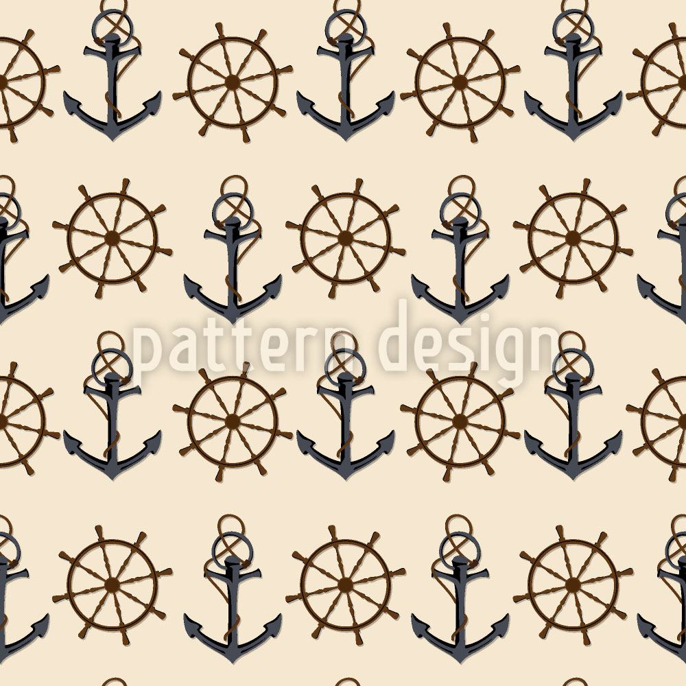 patterned-wallpaper-anchor-and-steering-wheel