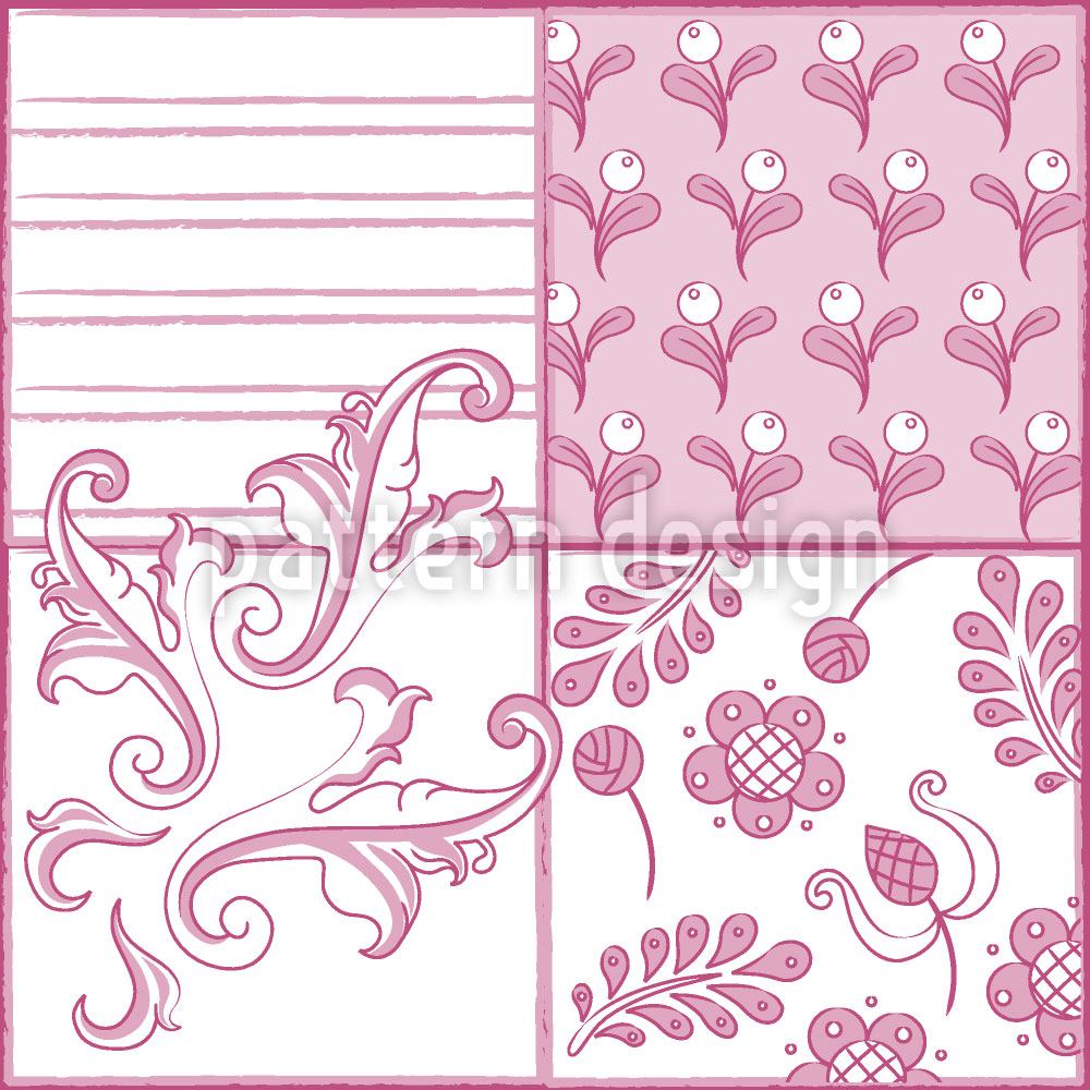 patterned-wallpaper-painted-art-pink