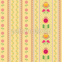 patterned-wallpaper-florets-and-tulips