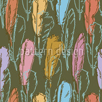 patterned-wallpaper-feathers-handdrawn-colorful