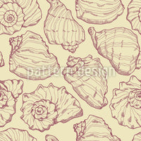 patterned-wallpaper-shellfish-yellow