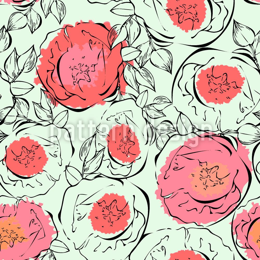 patterned-wallpaper-poppy-flowers