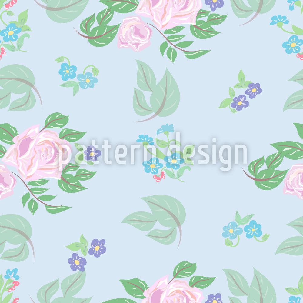 patterned-wallpaper-roses-and-florets