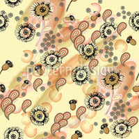 patterned-wallpaper-yellow-flora