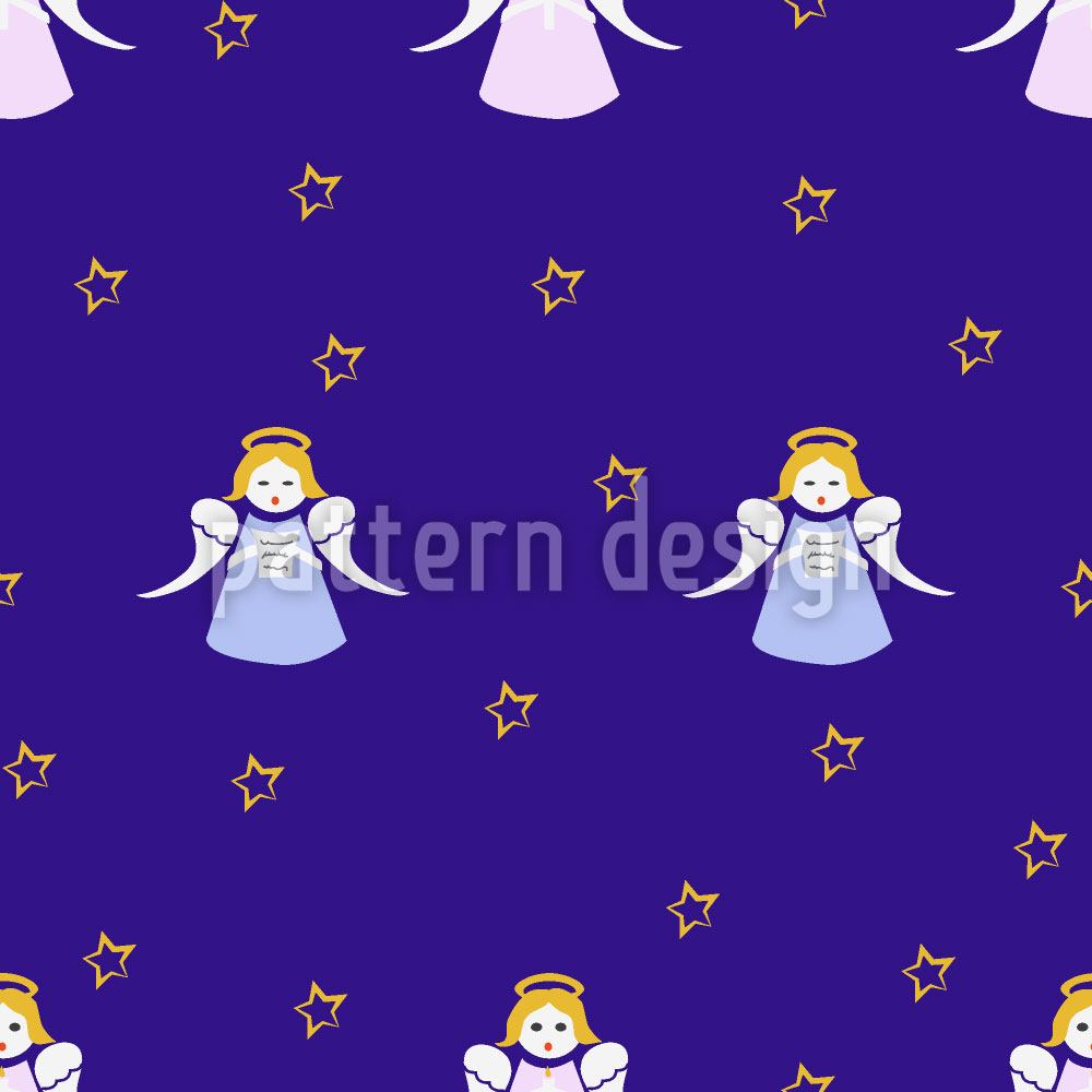 patterned-wallpaper-christmas-angels