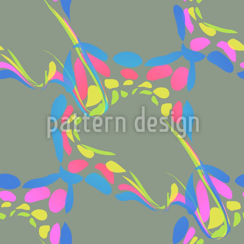 patterned-wallpaper-color-spots-on-olive-green