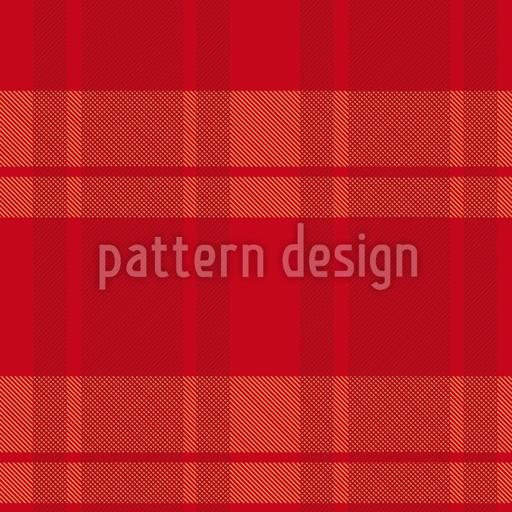 patterned-wallpaper-tartan-red