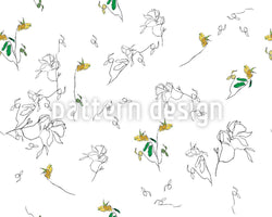 patterned-wallpaper-summer-flower-drawing