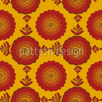 patterned-wallpaper-marigold-floral