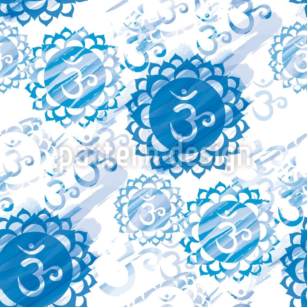 patterned-wallpaper-om-blue-and-white