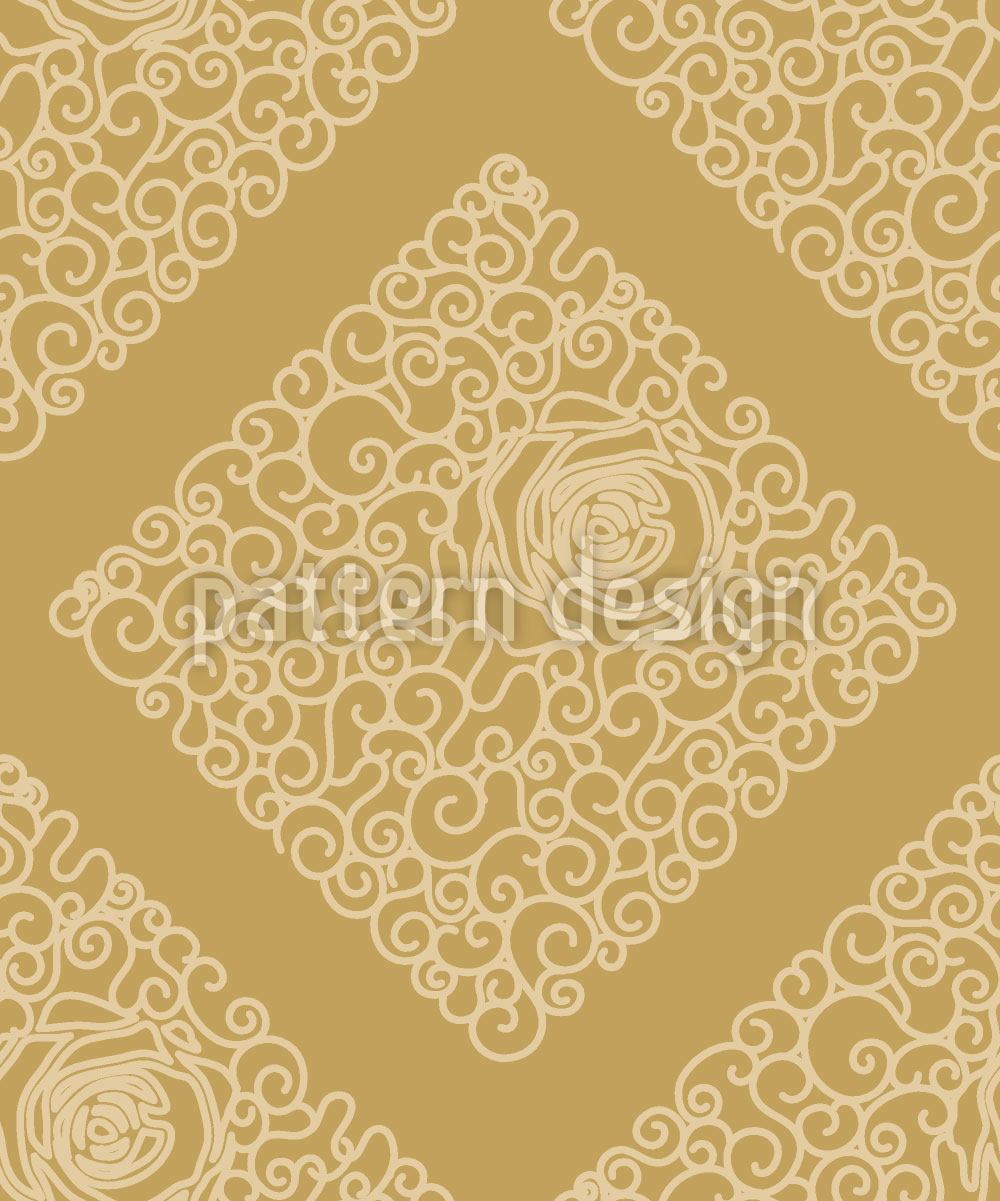 patterned-wallpaper-sleeping-beauties-gold