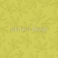 patterned-wallpaper-chestnut-leaves-green