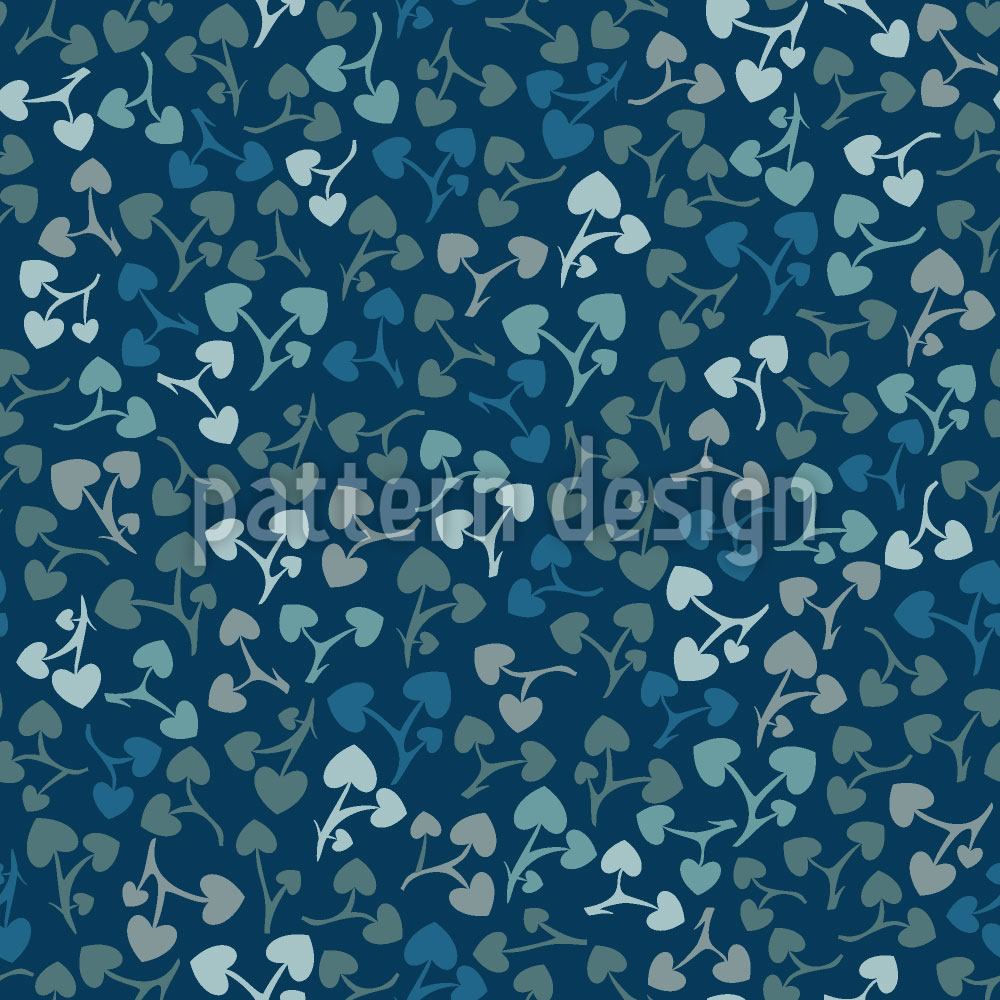 patterned-wallpaper-heart-leaf-romance-at-night