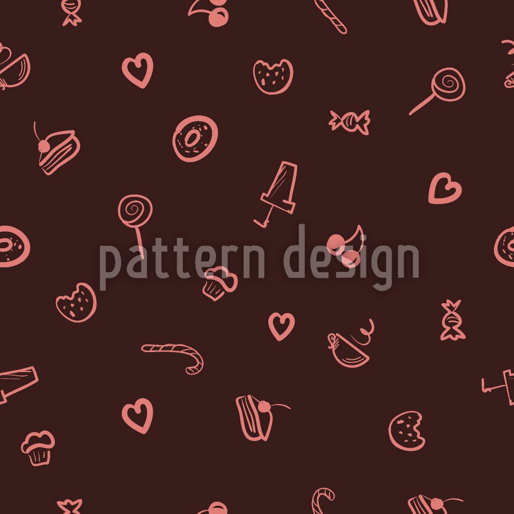 patterned-wallpaper-i-love-sweets