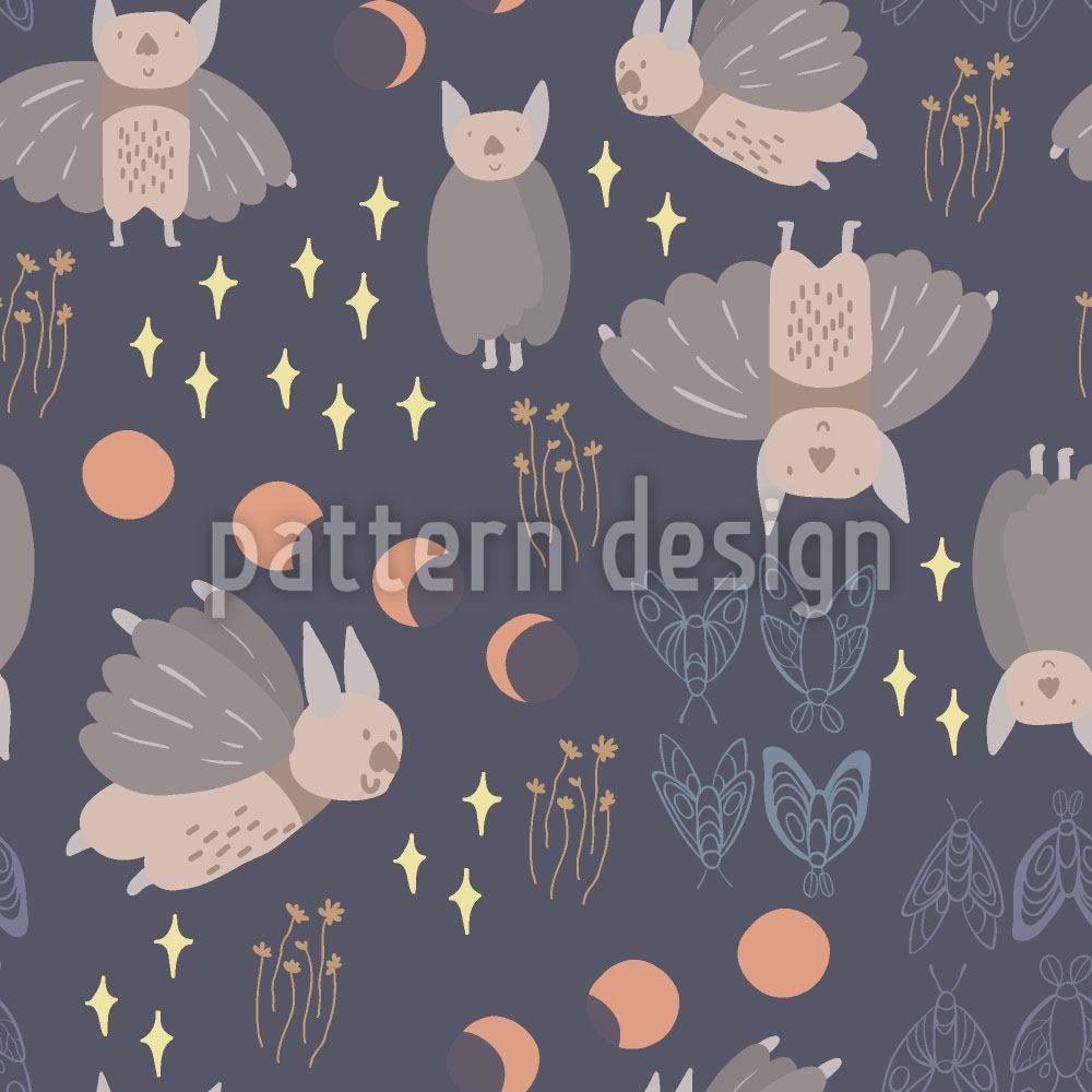 patterned-wallpaper-night-creatures