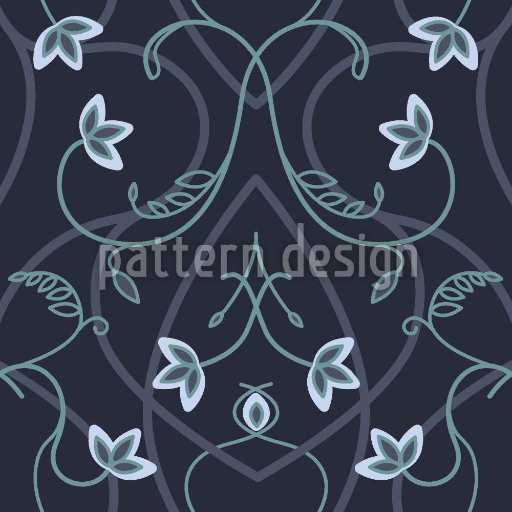 patterned-wallpaper-gothic-flower-fantasy