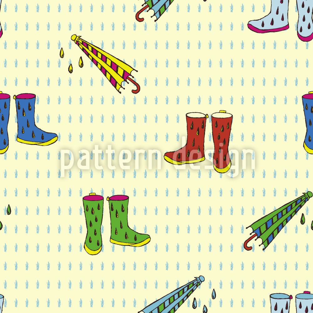 patterned-wallpaper-raining-shoes