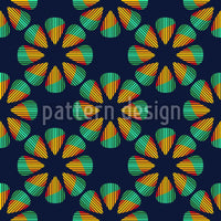 patterned-wallpaper-metal-flowers