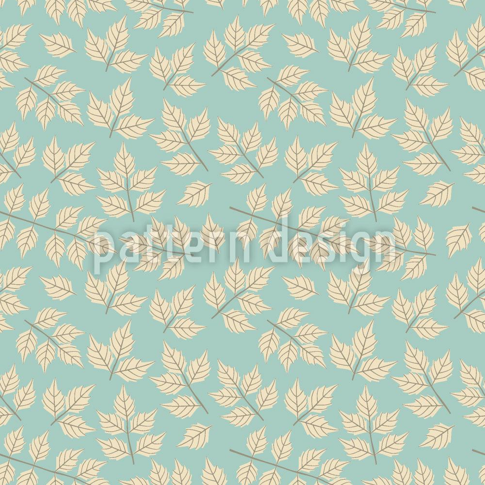 patterned-wallpaper-maple-leaves-in-winter-dress