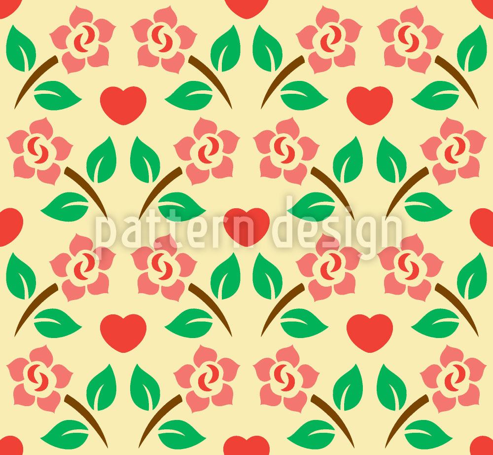 patterned-wallpaper-hearts-and-roses