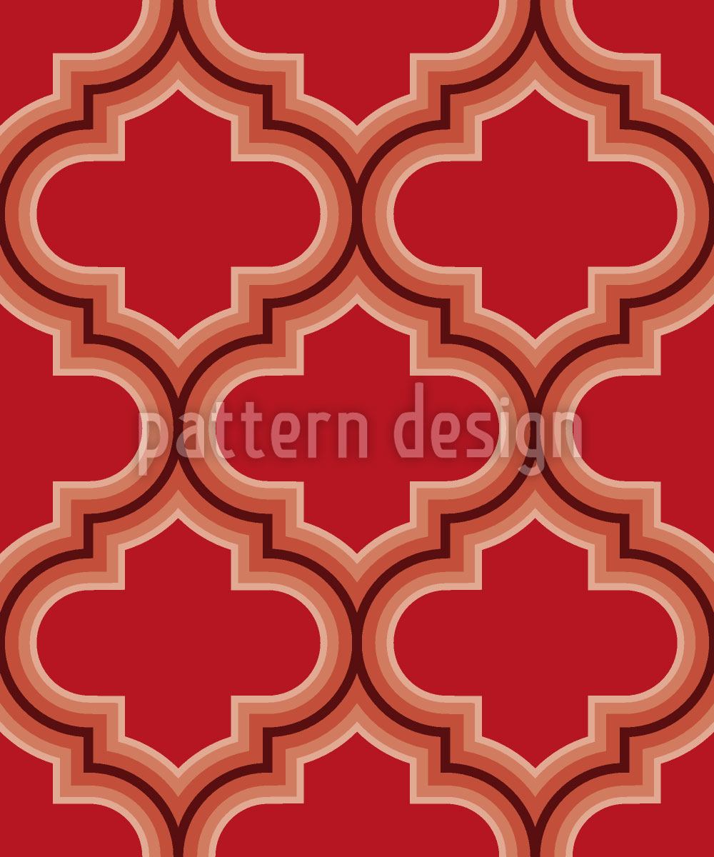 patterned-wallpaper-retro-morocco-red