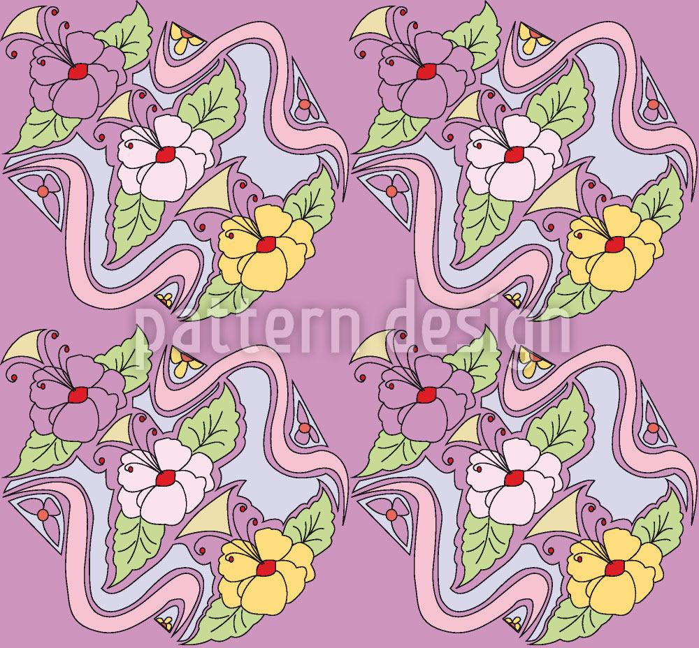 patterned-wallpaper-tiffany-bouquet-lilac