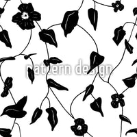 patterned-wallpaper-flower-silhouettes