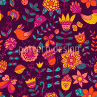 patterned-wallpaper-summer-night-in-the-bird-paradise