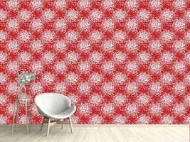 patterned-wallpaper-stars-sparkle-on-red