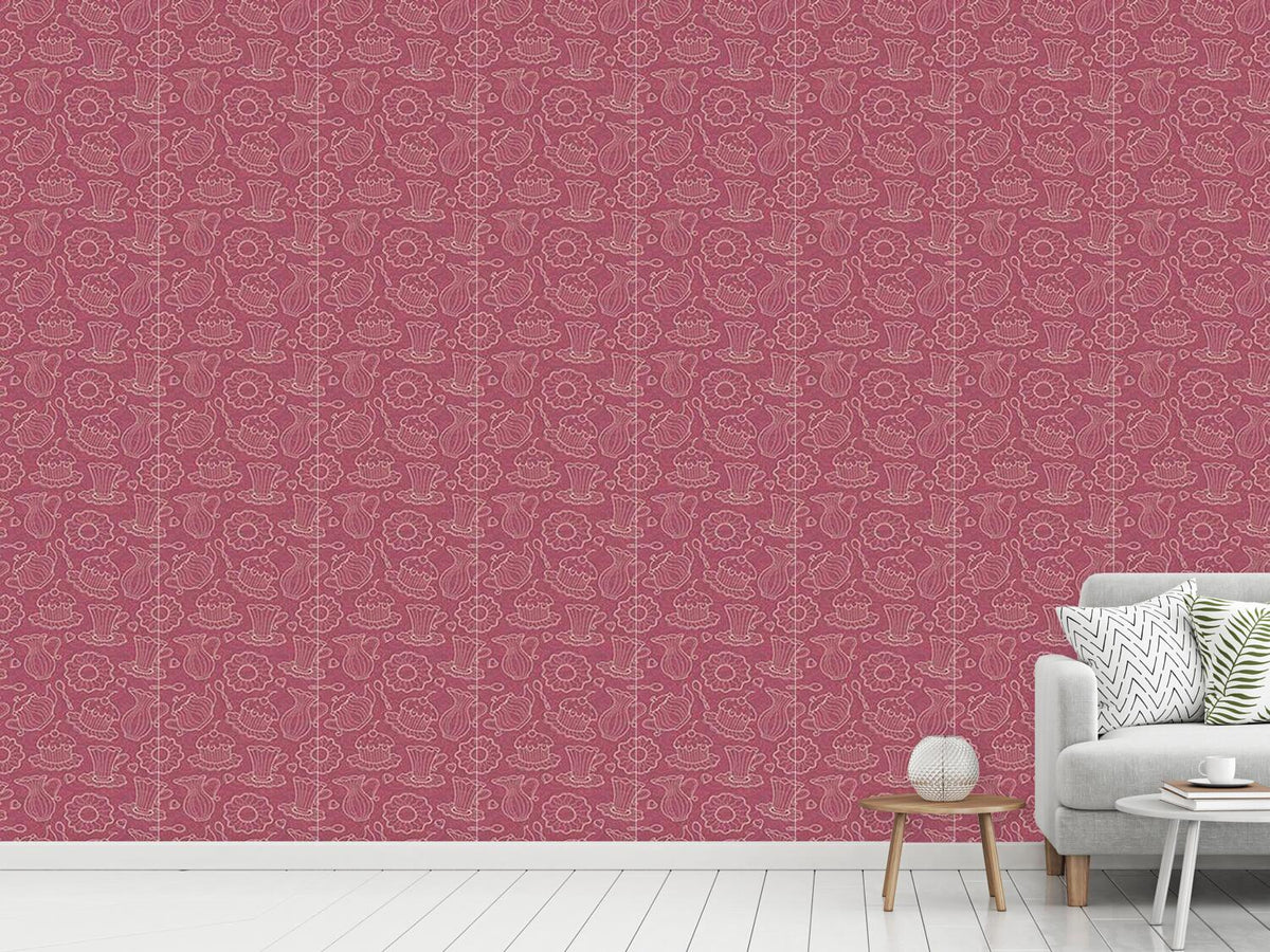 patterned-wallpaper-hen-party-red