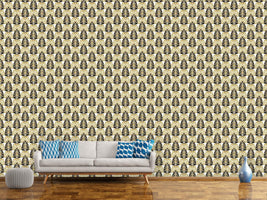 patterned-wallpaper-damask-leaf