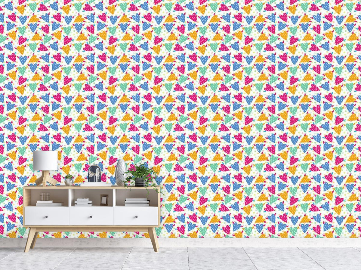 patterned-wallpaper-hundred-points-for-flying-hearts