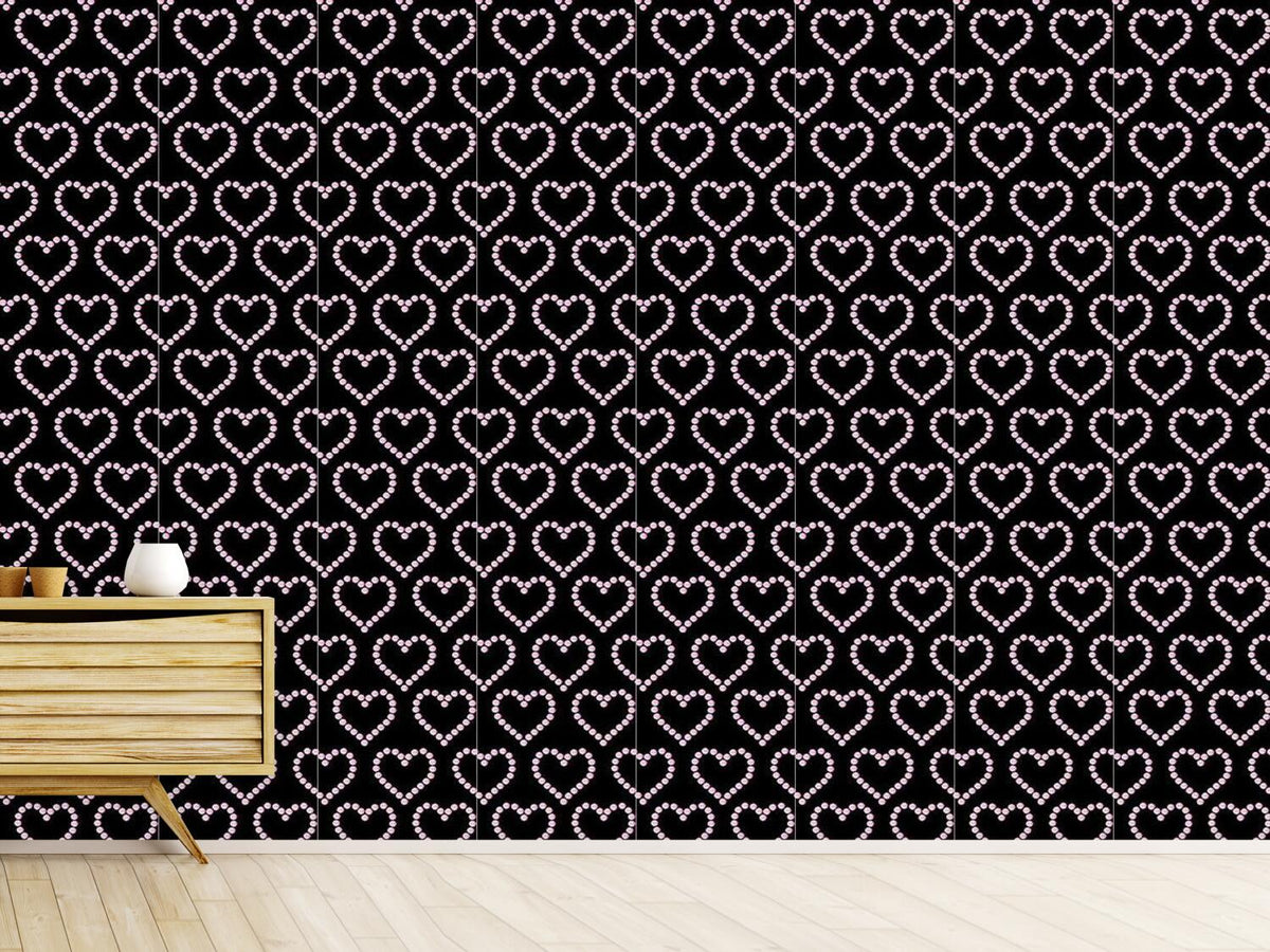 patterned-wallpaper-bejeweled-heart